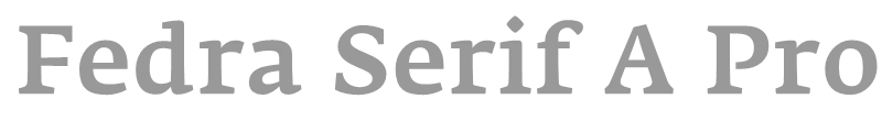 Fedra Serif B Pro